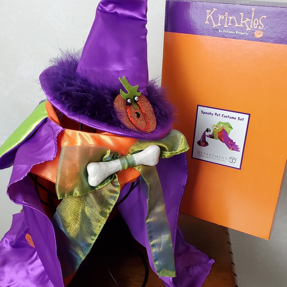 Dept 56 Krinkles Spooky Glamour Dog Halloween Costume - Picture 3 of 16